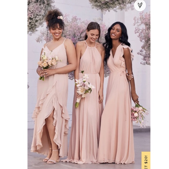 Blush Wrap Maxi Dress - Picture 2 of 5